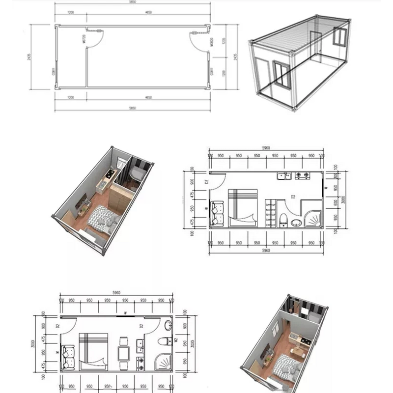 Container Housing Units - Underground Storage Flatpack Modern