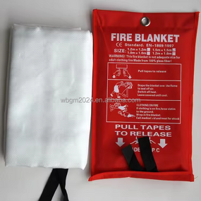 Fire Blanket - 1m X 1m Flame Retardant UK Approved for Kitchen