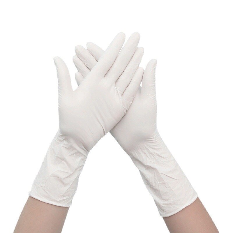 Disposable Nitrile Gloves - White 100 Pcs Box