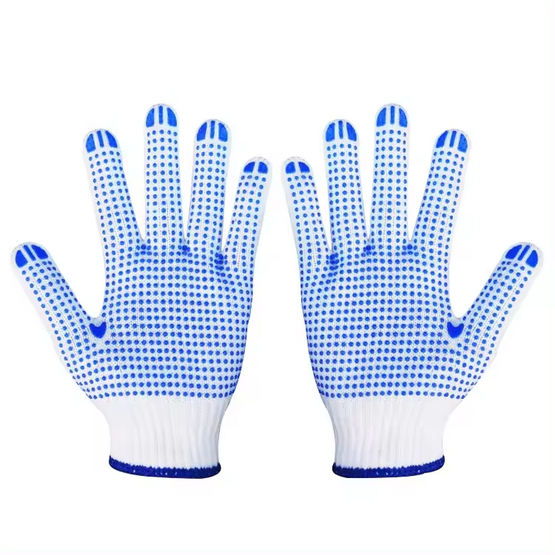 PVC Dotted Gloves - Industrial Anti Slip Waterproof Cotton Knitted