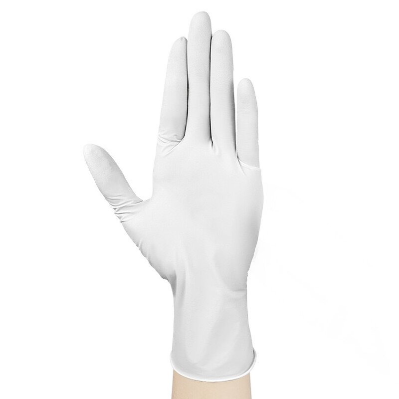 Disposable Nitrile Gloves - White 100 Pcs Box