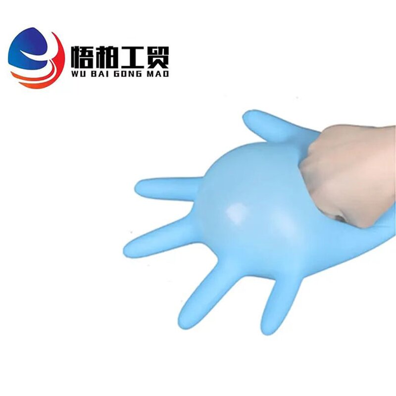 Disposable Nitrile Gloves - Medical Examination Blue Powder Free