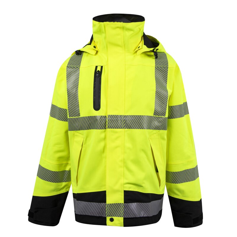 Hi Vis Jacket Manufacturer - Customized Winter Breathable Thermal Reflective Safety Waterproof Bomber Design