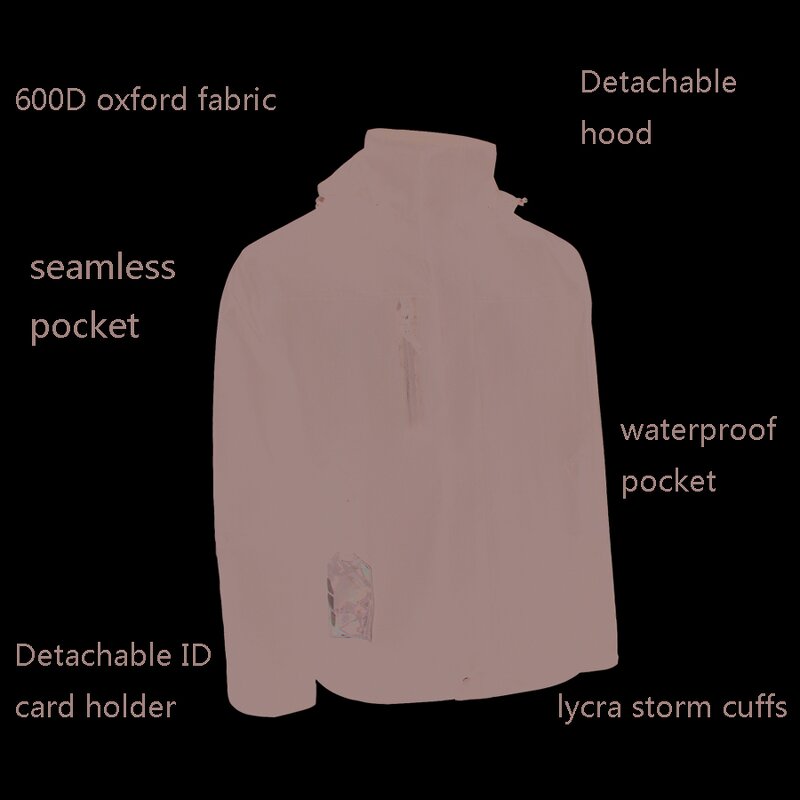 Assault Suit Manufacturer - Customized School Uniform Outdoor Detachable Hood Drawstring Functional Casual Waterproof