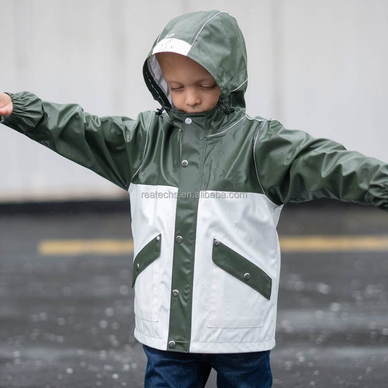 Rainsuit Manufacturer - Hot Sale High Quality PU for Kids Breathable Casual Print One Piece Outdoor