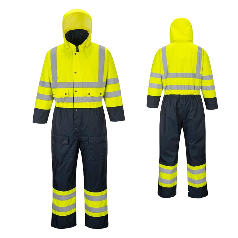 Work Wear Uniform Manufacturer - Construction Industry Anti-Static Anti-Flame Coveralls Polyester Safety Gear EN343
