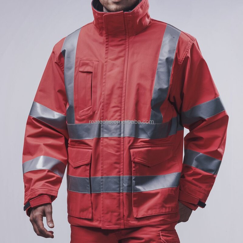 Workwear Jacket Manufacturer - OEM Hi Vis Thermal Flame Resistant Breathable Polyester Waterproof Windproof CE