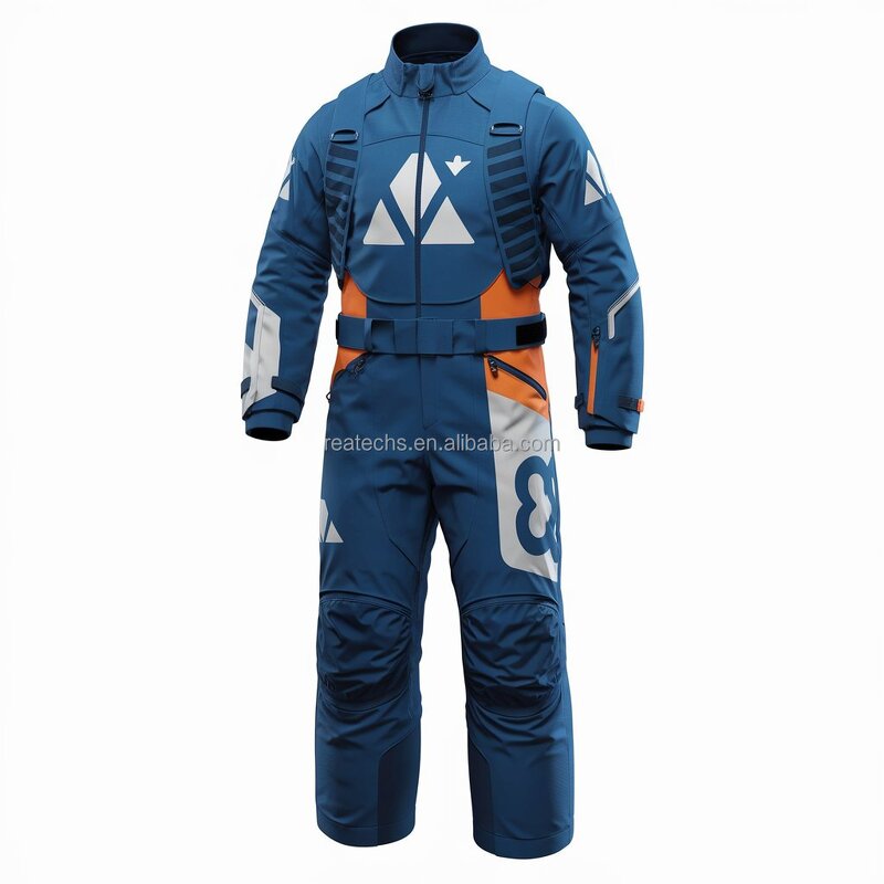 Ski Suit Manufacturer - Blue Color Adult One Piece Winter Overall for Snowboarding and Men Ski