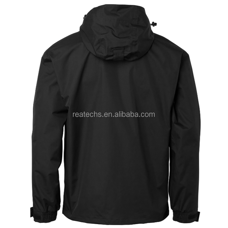 Rain Jacket Manufacturer - Wholesale Lightweight Hooded Windproof Outdoor Heating Fabric Zipper Closure Plus Size
