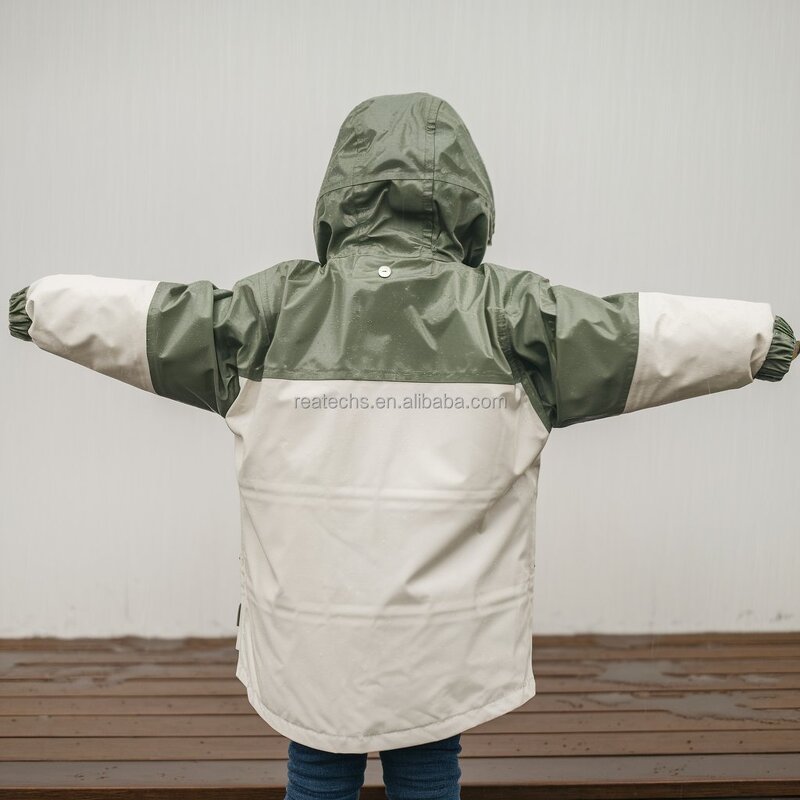 Children's Rain Jacket Manufacturer - Pink Simple Style Waterproof 10