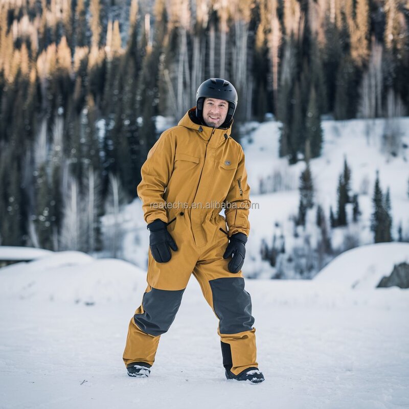 Ski Suit Manufacturer - Unisex Waterproof One Piece Cotton Jacket & Trousers for Adults Winter Sport