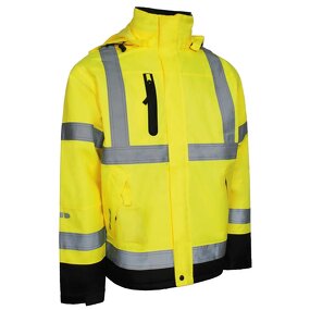 Hi Vis Jacket Manufacturer - Customized Winter Breathable Thermal Reflective Safety Waterproof Bomber Design