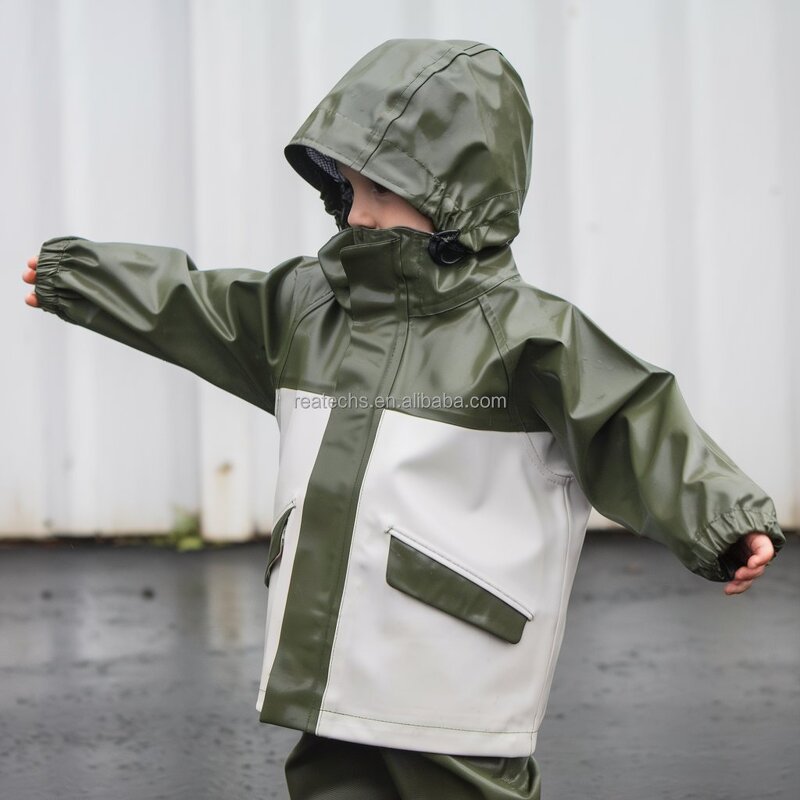 Children's Rain Jacket Manufacturer - Pink Simple Style Waterproof 10