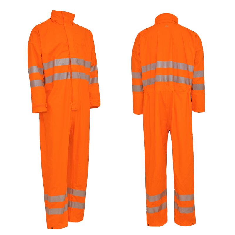 Protective Coverall Manufacturer - Men's Hi-Vis Polyester Plus Size Flame Retardant Engineering Uniform