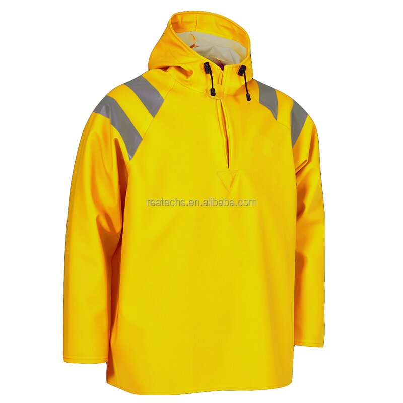 Rain Coat Manufacturer - Adult PU 100% Polyester Waterproof Purple Outdoor Men Workwear for Heavy Duty
