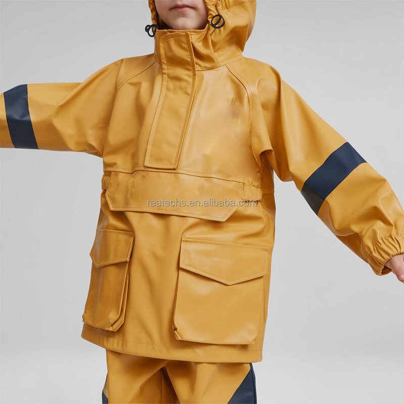 Raincoat Manufacturer - Wholesale High Quality PU for Men Hooded Outdoor with Breathable Feature for Hiking