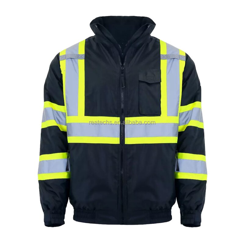 Workwear Jacket Manufacturer - OEM Hi Vis Thermal Flame Resistant Breathable Polyester Waterproof Windproof CE