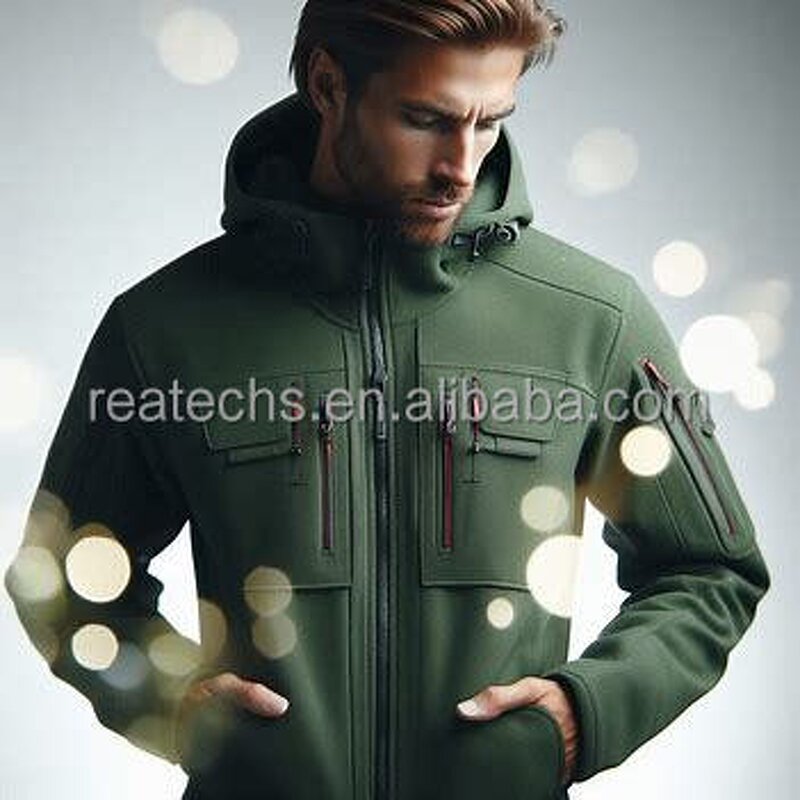 Winter Puffer Jacket Manufacturer - OEM Men's Custom Logo Soft Shell Heated Zipper for Nepal Weather