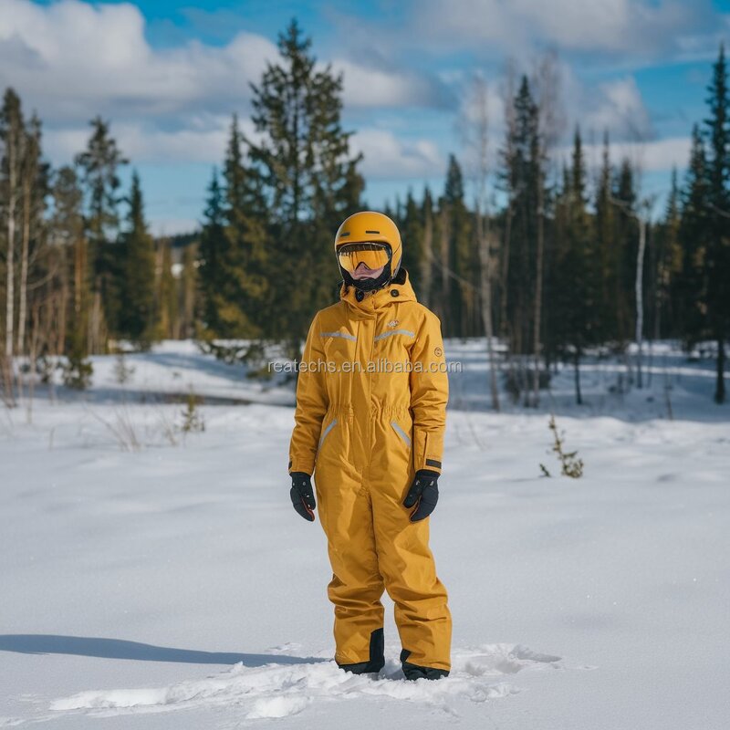 Ski Suit Manufacturer - Unisex Waterproof One Piece Cotton Jacket & Trousers for Adults Winter Sport