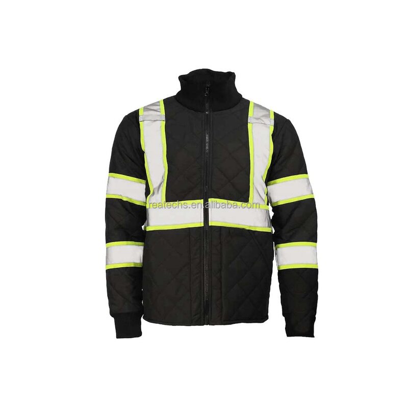 Work Jacket Manufacturer - OEM Hi Viz Waterproof Winter Hooded for Men Plus Size Safety Clothing