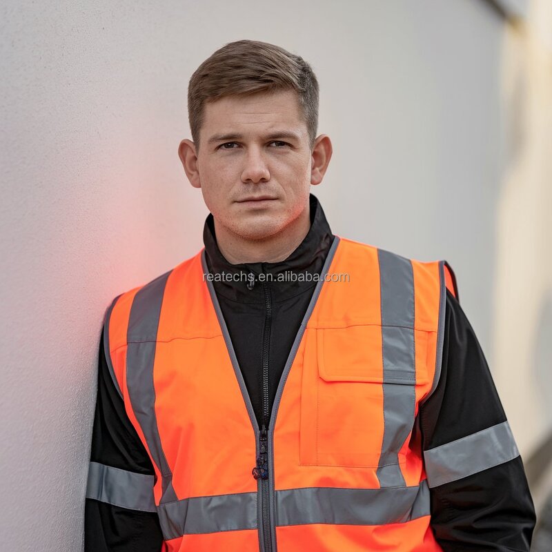 Security Vest Manufacturer - High Visibility Reflective Front Zipper Hi Viz Tactical Work Customizable
