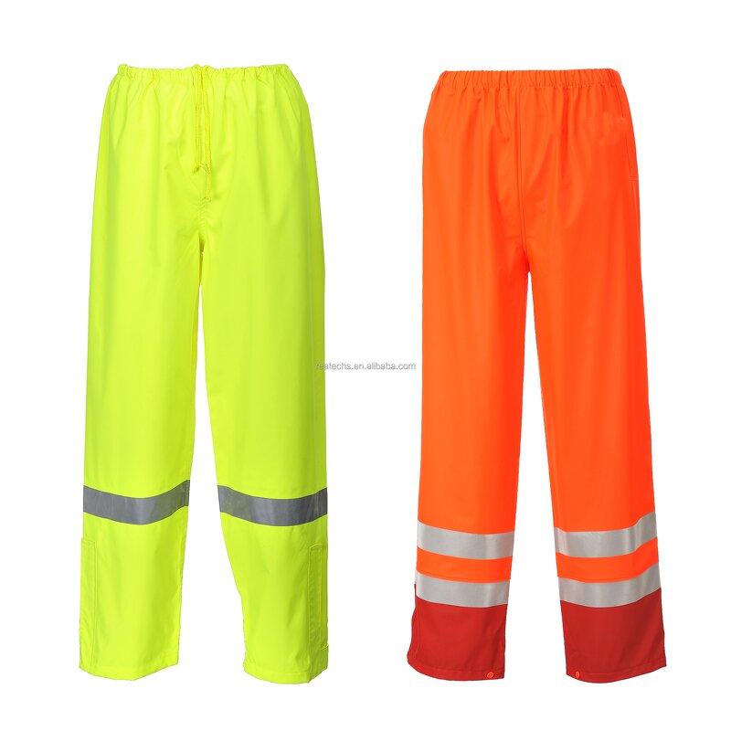 Construction Pants Manufacturer - Men's Durable HI-VIS Waterproof Straight Pattern Reflective Safety in Plus Size