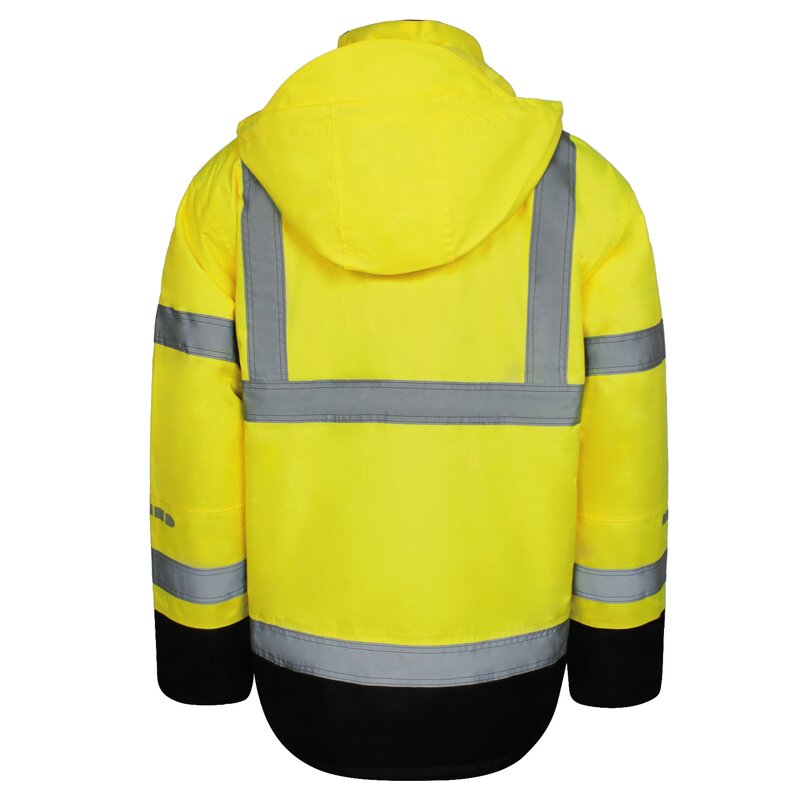 Hi Vis Jacket Manufacturer - Customized Winter Breathable Thermal Reflective Safety Waterproof Bomber Design