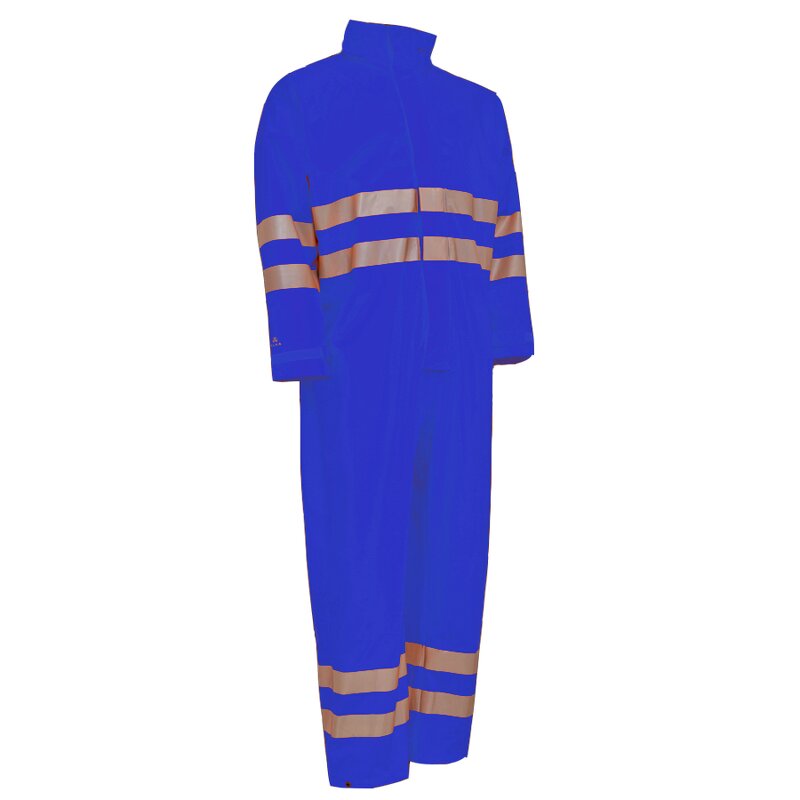 Protective Coverall Manufacturer - Men's Hi-Vis Polyester Plus Size Flame Retardant Engineering Uniform