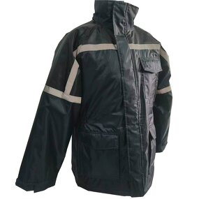 Workwear Uniform Manufacturer - Black Reflective Winter for Outdoor Jobs Enhanced Visibility and Comfort