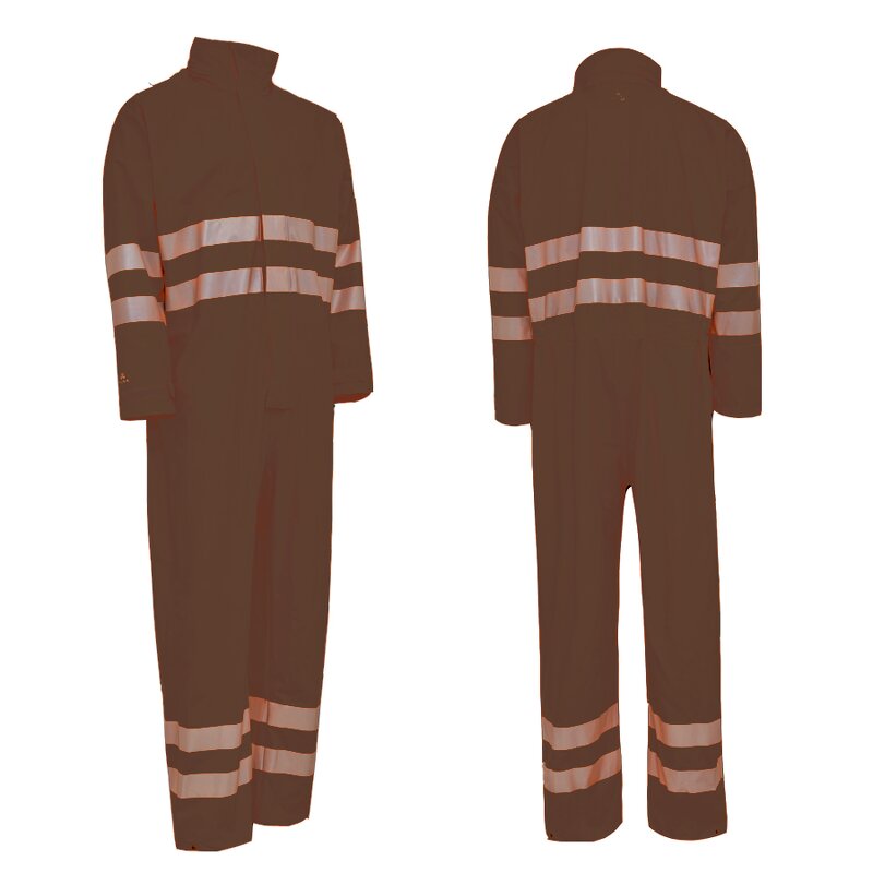 Protective Coverall Manufacturer - Men's Hi-Vis Polyester Plus Size Flame Retardant Engineering Uniform