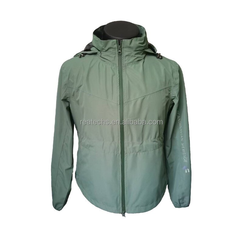 Windbreaker Manufacturer - Waterproof Custom Logo Polyester Sublimation for Male Sports Outdoor