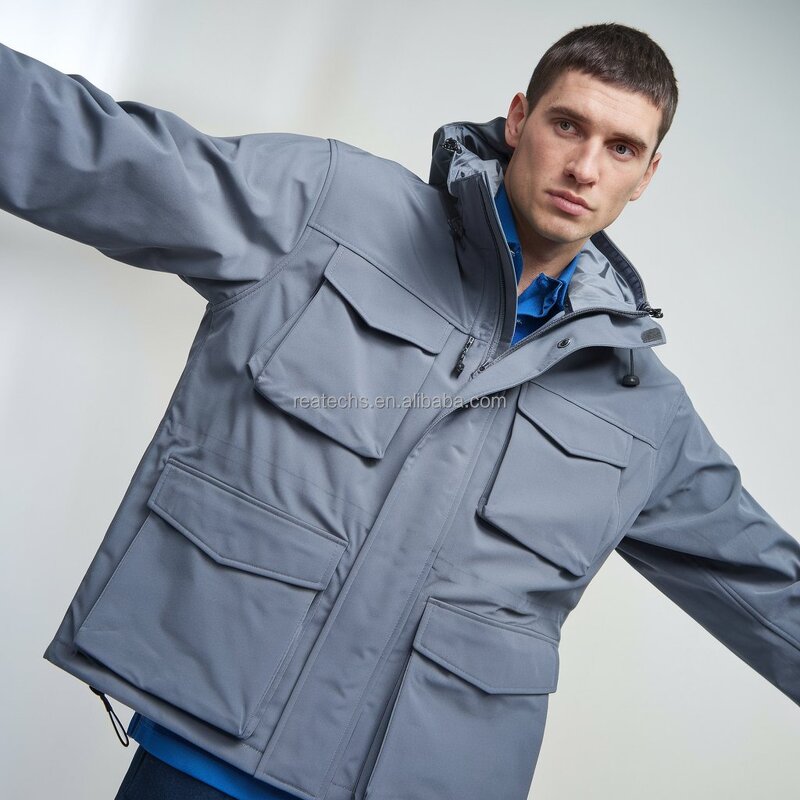 Fleece Jacket Manufacturer - Customized Men's Plus Size Softshell Waterproof Winter Sports Outdoor Mountaineering