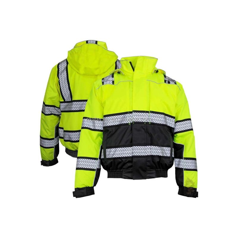 Softshell Jacket Manufacturer - Polyester Orange Hi Vis Breathable Modern Fit Waterproof Fluorescent