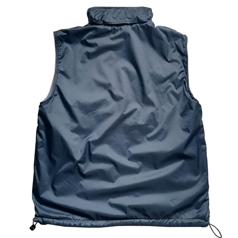 Sleeveless Vest Manufacturer - Men's Winter Crew Neck Thick Fleece Jacket with Zipper Closure Plus Size OEM