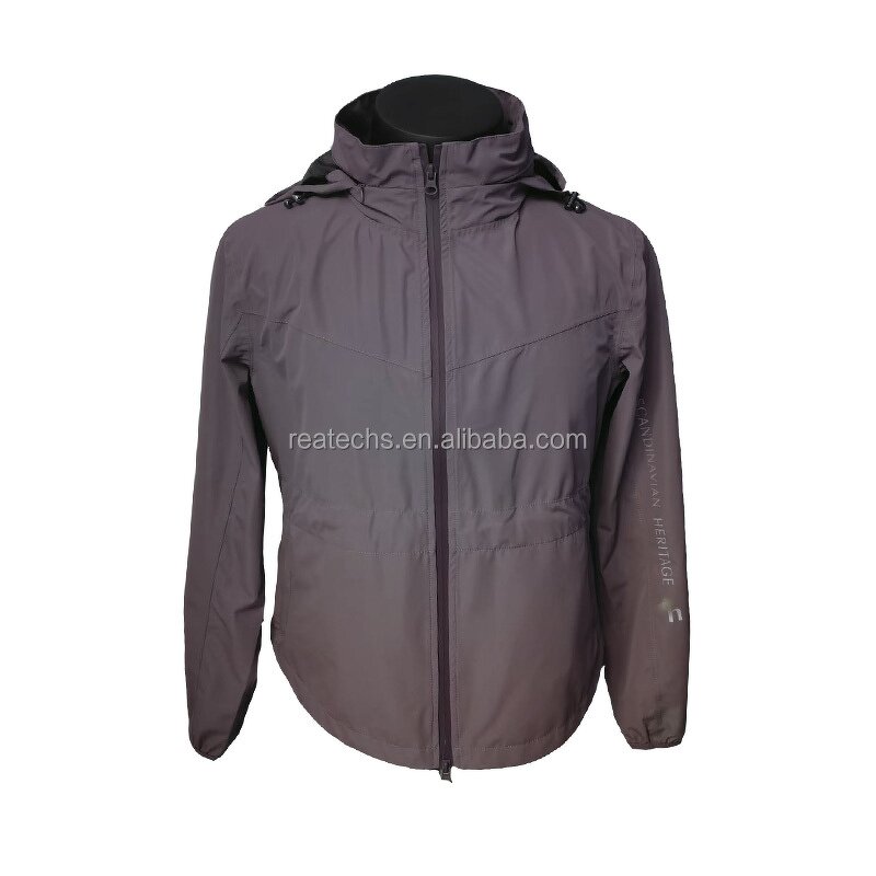 Windbreaker Manufacturer - Waterproof Custom Logo Polyester Sublimation for Male Sports Outdoor