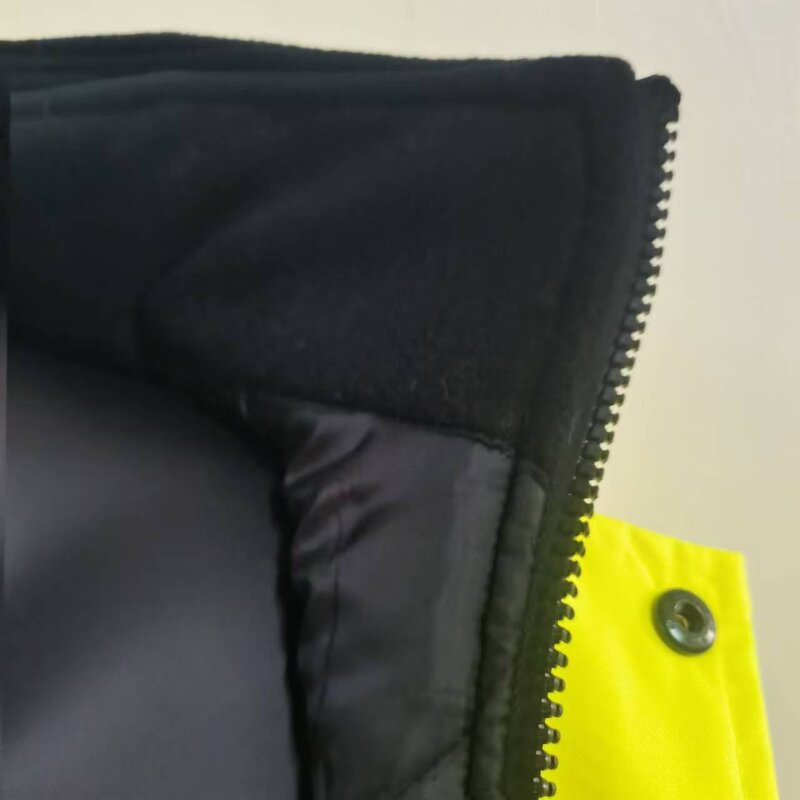 Safety Bomber Jacket Manufacturer - Hi Vis Reflective Customizable with Logo Nylon Stand Collar