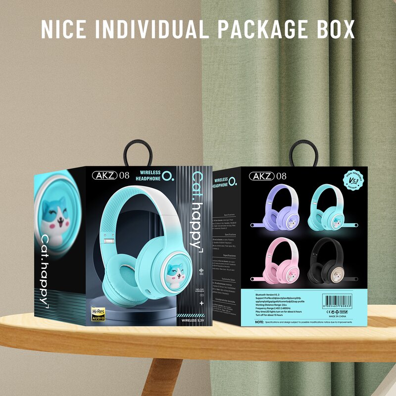 Wireless Headset Manufacturer - Gaming Headphones with LED Display Support TF Card HIFI TWS Sports