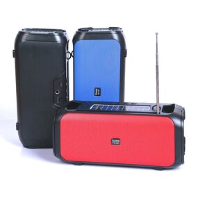Solar Speaker Manufacturer - Shoulder Strap Solar Panels with Outdoor Subwoofer FM Radio
