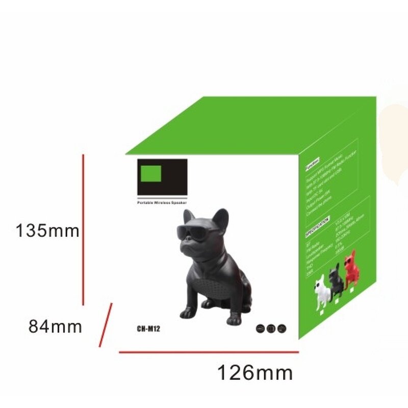 Bluetooth Speaker Manufacturer - Funny Puppy Doll Music with USB TF FM MIC LINE IN BT