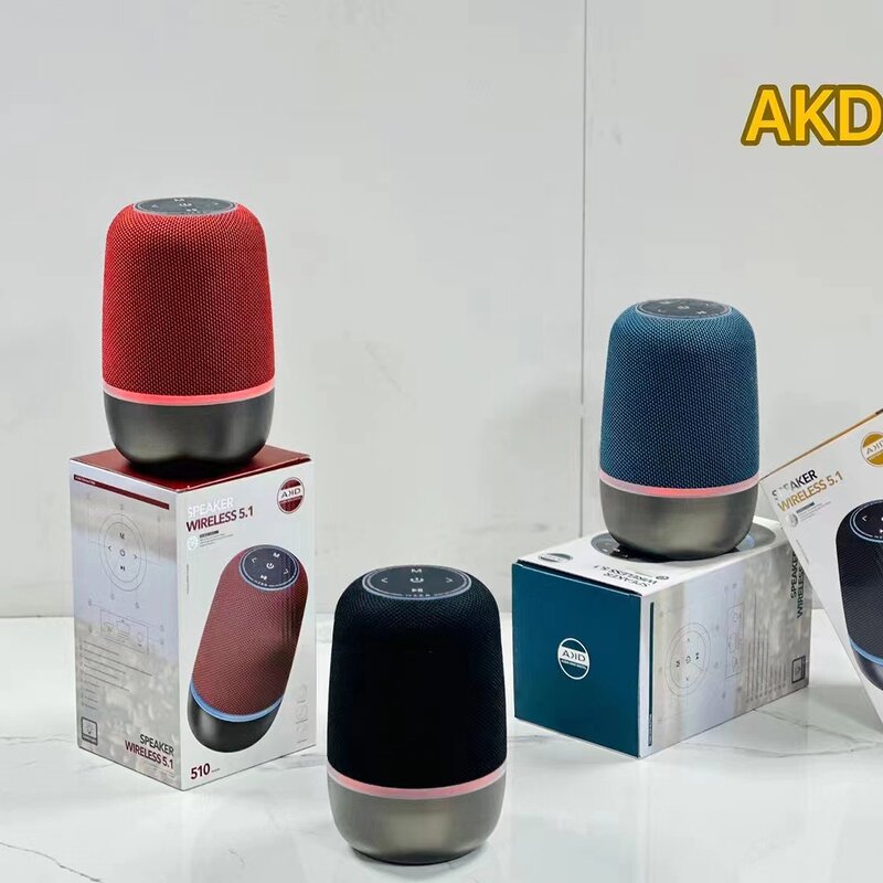 Bluetooth Speaker Manufacturer - IPX6 Waterproof Fabric with Stereo Bass 3D Woofer RGB LED