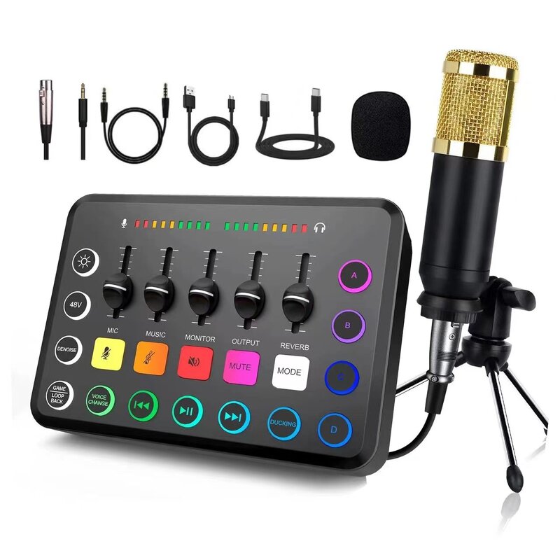 Karaoke Microphone Manufacturer - Wholesale Wireless Handheld LED Colorful Light for Parties
