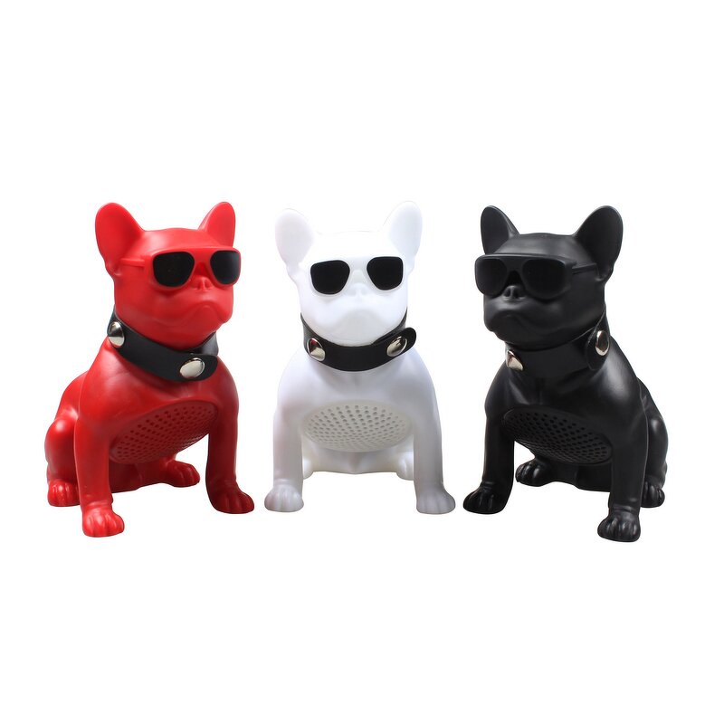 Bluetooth Speaker Manufacturer - Cartoon Dog Enamel Shell Design with Supper Bass FM Radio TF USB