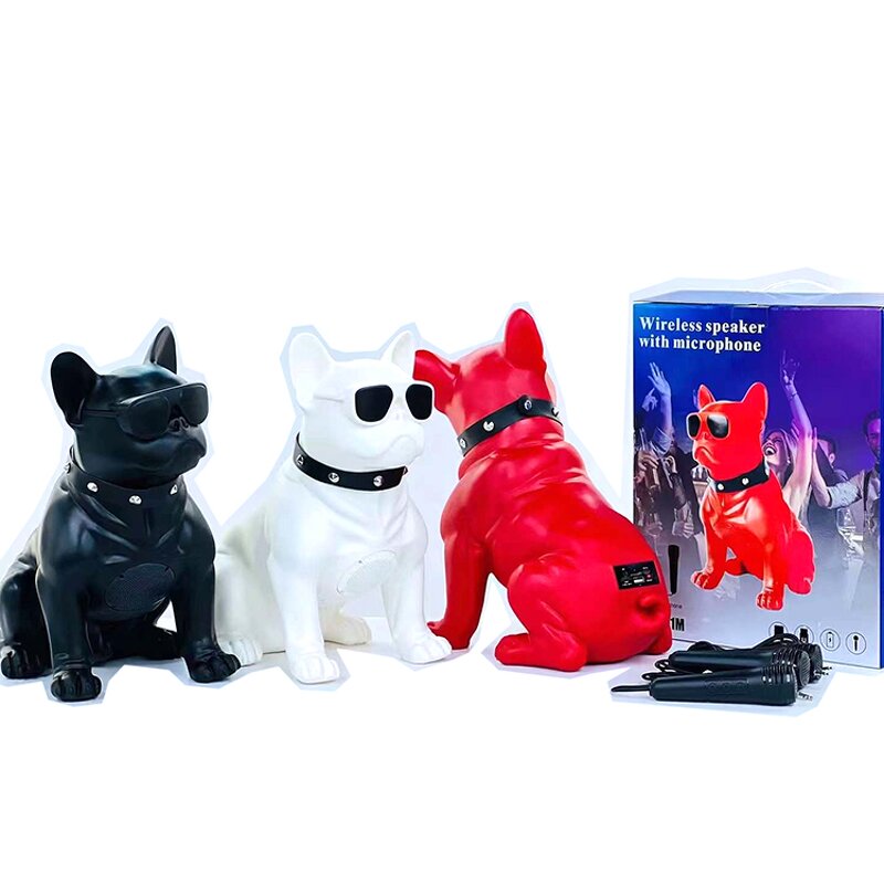 Bluetooth Speaker Manufacturer - Bull Dog Speakers Mini with TF USB Plastic Dog Stereo Woofer Creative