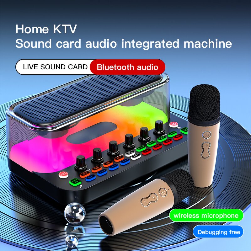 Bluetooth Speaker Manufacturer - Dual 3 Inch Horn 10 Watt with AUX TF Cards USB for Karaoke