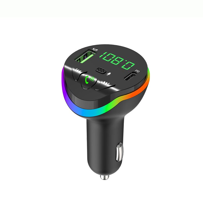 FM Transmitter Manufacturer - Portable Wireless with MP3 Players Support TF USB Type-C USB Fast Cigarette Lighter