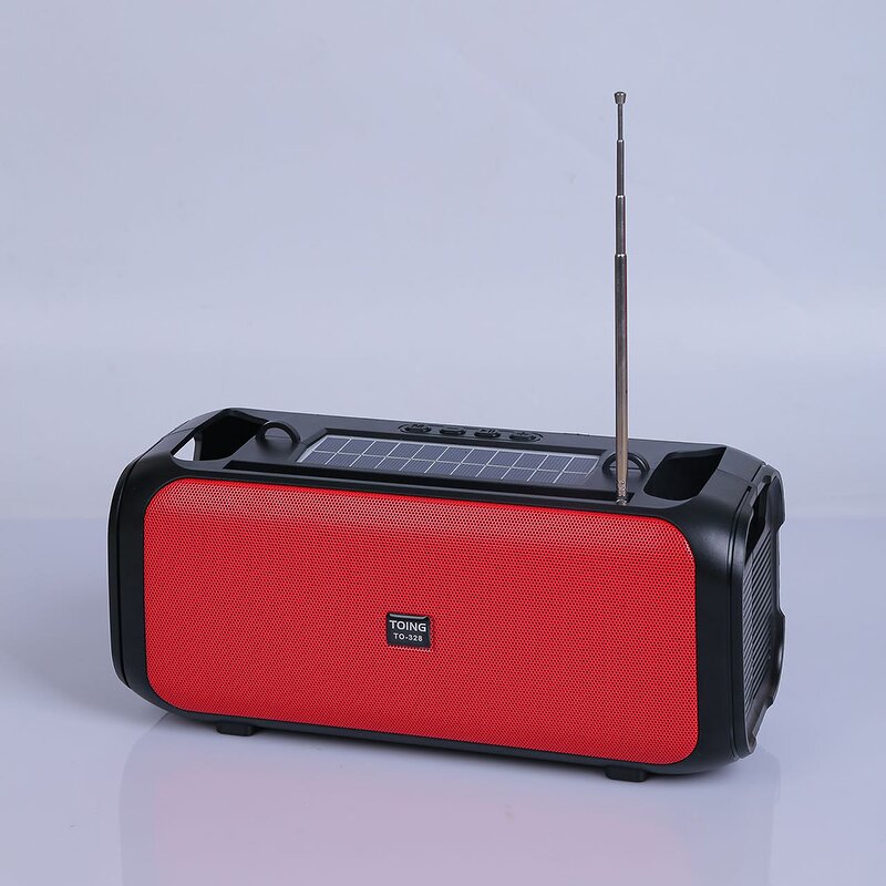 Solar Speaker Manufacturer - Portable with FM Radio Big Sound TF USB Solar Charging