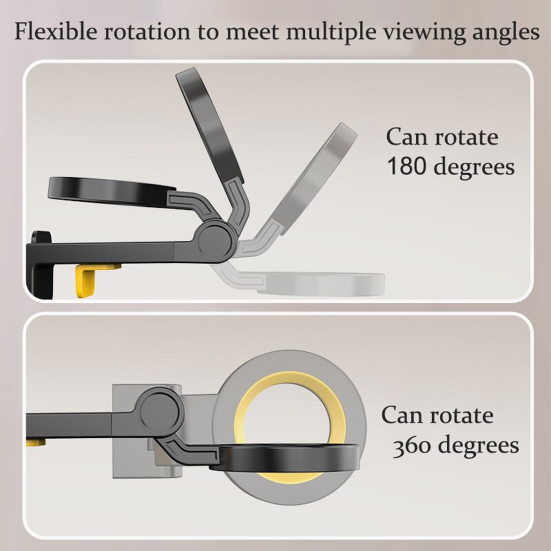 Phone Holder Manufacturer - Rear View Mirror with Multifunctional Adjustable Height 360 Stand