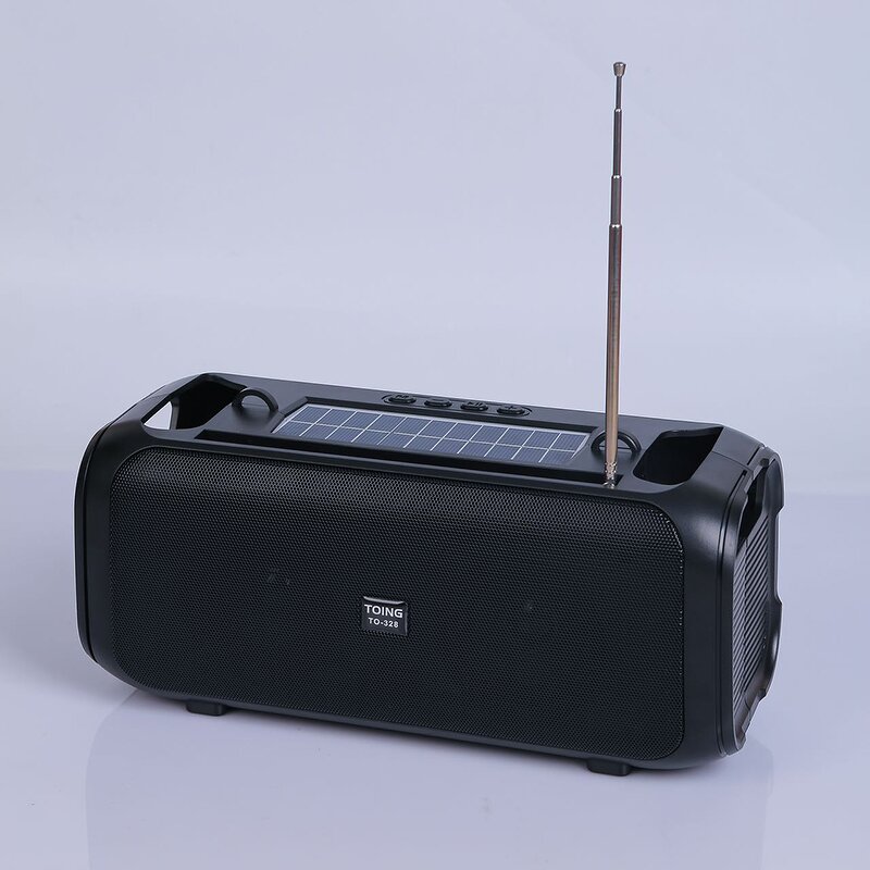 Solar Speaker Manufacturer - Portable with FM Radio Big Sound TF USB Solar Charging