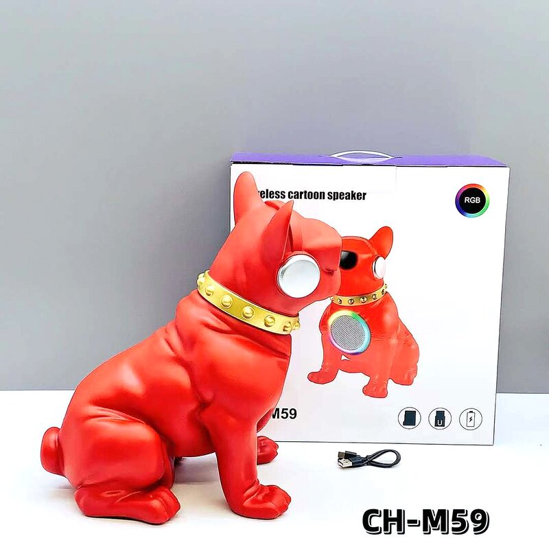 Bluetooth Speaker Manufacturer - RGB Cartoon Dog Design with FM Radio TF Outdoor Party DJ