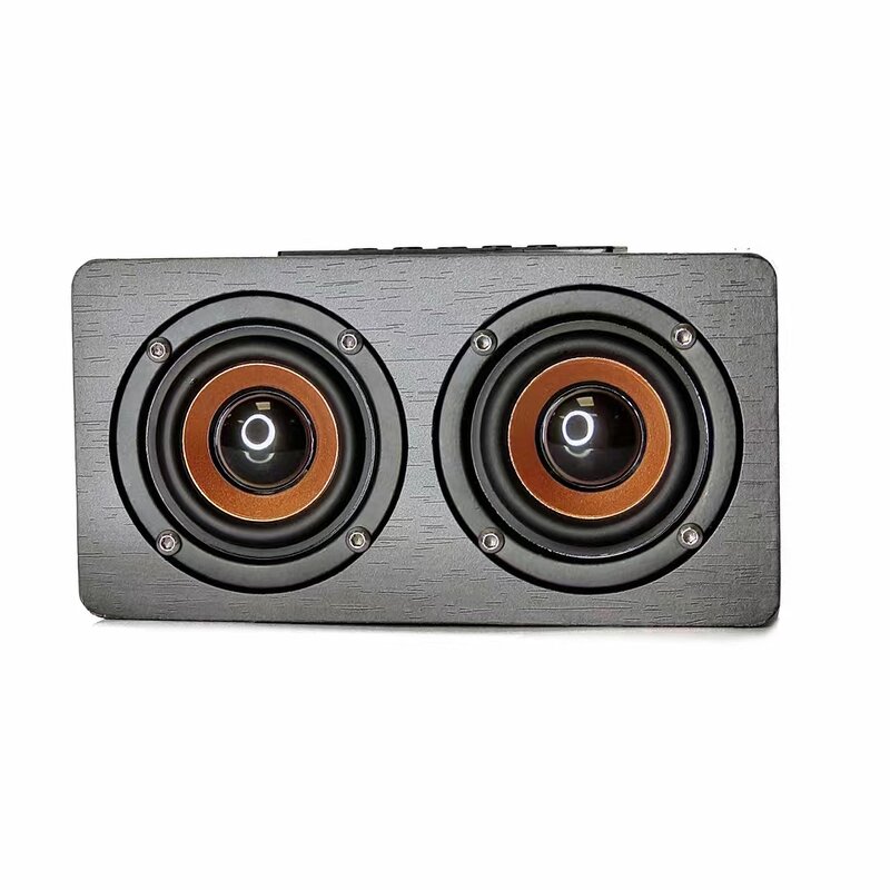 Bluetooth Speaker Manufacturer - Wooden Mini Size with Stereo Woofer FM Radio Support TF USB